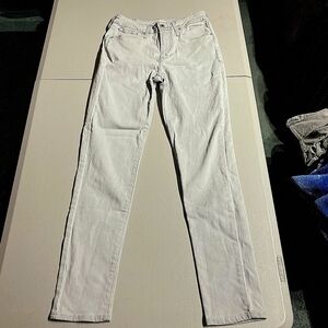 Levi 721 High Rise Skinny Grey Denim Jeans Black Label Women's Size 28 Waist EUC